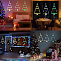 Miniatyrbild 5 av 5: Batteridrivna Julbelysning - LED Stege Julbelysning med Timer, Vattentät Stege Julgran Belysning för Utomhus Inomhus Fönster Dörr Dekorationer
