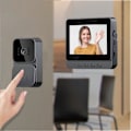 Miniatyrbild 1 av 5: Intelligent Visuell Dörrklocka, Trådlös Visuell Dörrklocka, 4,3 Tums Skärm, Hem Intelligent Tvåvägs Intercom, Video