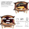 Miniatyrbillede 2 af 5: Damehåndtaske Designer Top Handle Taske Crossbody Taske (Kaffe)