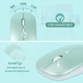 Pikkukuva 2 / 5: Langaton näppäimistö ja hiiri - Ladattava ohut Bluetooth-näppäimistö ja hiirisetti, hiljainen Bluetooth-hiiri, langaton näppäimistö yhteensopiva GREEN