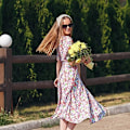 Miniatyrbillede 3 af 5: 3 stk. Blomsterhovedtørklæde Hovedbånd Chiffon Elastisk Hovedtørklæde