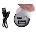 Miniatyrbillede 4 af 5: CREE LED T6 Lommelygte - Kraftig med indbygget batteri Powerbank Sort