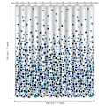 Miniatyrbilde 5 av 5: Dusjforheng Mugg og Mugg Resistent - Mosaic Blå, 180 x 180 cm (71 x 71 Tommer) | Vannfrastøtende Stoff | 100% Polyester blue