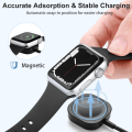 Miniatyrbilde 5 av 5: Kompatibel med Apple Watch-lader, 1,5 m/5 fot hurtig magnetisk ladekabel, iWatch-lader kompatibel med Apple Watch Series 9 8 7 SE 6 5 4 3 2
