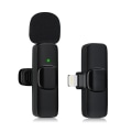Miniatyrbillede 1 af 5: Trådløs Bluetooth-mikrofon til mobiltelefon, mini-mikrofon til videooptagelse, YouTube-streaming/Vlog, støjreduktion (iOS med 1 mikrofon)