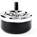 Miniatyrbilde 1 av 4: Stor elegant moderne vakker roterende askebeger vind askebeger svart