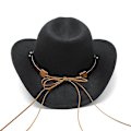 Pikkukuva 3 / 4: Länsimainen cowboy-silinteri huopahattu musta