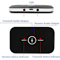 Miniatyrbillede 4 af 5: Bluetooth 5.0 Sender og Modtager, 2-i-1 Trådløs Bærbar Stereo Audio Adapter Modtager Med RCA/3,5 mm Aux Kompatibel