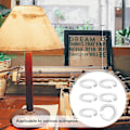 Miniatyrbild 2 av 4: Lampskärm Adapterring E27 Till E14 Lampskärm Adapter Reducer Washer E27 Skruv Lampskärm Konverteringsring-6st
