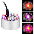 Miniatyrbild 3 av 5: 400 ml/h Original Mini Mist Maker Fogger med 12 LED-lampor Vatten Damm Trädgård Fontän Fogger Inomhus Utomhus