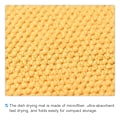Miniatyrbillede 4 af 5: Sourcing map Mikrofiber opvaskemåtte, 15,75\" x 11,82\" Opvaskemåtter Køkkenbordmåtter Opvaskemåtte til bordplade, Hurtigtørrende-Gul