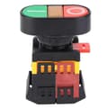 APBB-22/25N Dubbel Tryckknapp, LED-ljus, 220VAC, NoNC Momentan Kontroll