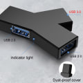 Pikkukuva 2 / 5: USB-keskitin, 3-porttinen jakokeskitin (2 USB 2.0 + USB 3.0)