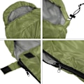 Miniatyrbilde 4 av 5: Soverposer for voksne, enkel sovepose for voksne for 3 sesonger, lett camping og fotturer