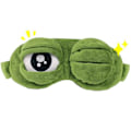 Miniatyrbillede 2 af 4: Håndtrommer Børn Sød Øjenmaske Søvn Frømaske 3D Fluffy Til Sovende Bind For Øjnene Til Piger Lege Rejser Drenge Teenagere Tegneserie Fluff Bind For Øjnene