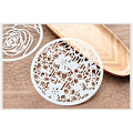Pikkukuva 3 / 5: Luovat DIY muoviset stencilit 8 kappaletta kasvi- ja kukkakuvioita