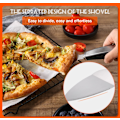 Miniatyrbillede 5 af 5: Pizzasæt med pizzaspade, professionel pizzaskærer i rustfrit stål, pizzaskærerhjul, pizzaskræller til brød, vafler, pandekager