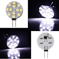 Pikkukuva 5 / 5: 10x G4 LED-lamppu DC 12V Ei himmennettävä Valkoinen 6000K Valolamppu