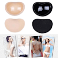 Miniatyrbilde 1 av 5: 3 par silikon gel BH brystforstørrelser push up pads kylling bikini fileter innlegg to svart en hud