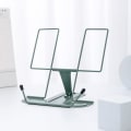 Miniatyrbillede 1 af 5: Bogstativ til læsning, bogstativ til køkken, justerbar metalholder til skrivebord, lærebog, materiale, tablet, bogstativer til visning (Morandi Green)