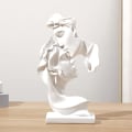 Miniatyrbillede 1 af 3: Par ornamenter gaver statue, hvid harpiks håndværk Valentinsdag