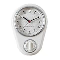Miniatyrbild 1 av 3: Väggklockor och timers - Klocka med timerfunktion vit white