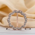 Miniatyrbild 3 av 5: 2 st Sjal Ringar Spänne för Kvinnor, Cubic Zirconia Silke Sjal Ring Spänne T-Shirt Klämmor Spänne Kläder Hörn Knuta Spänne Kläder Broscher