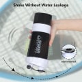 Miniatyrbillede 4 af 7: Protein shaker flaske 16oz shaker flaske til proteinshakes, protein shaker med opbevaring og mix kugle, 3 lag lækagesikker protein flaske white
