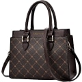 Miniatyrbillede 1 af 5: Damehåndtaske Designer Top Handle Taske Crossbody Taske (Kaffe)