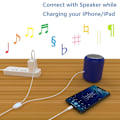 Miniatyrbillede 4 af 5: Hjælpekabel til iPhone, Lightning til 3,5 mm Aux-kabel 2 i 1