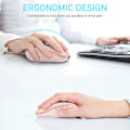 Miniatyrbild 5 av 5: 2.4G+BT5.1 Trådlös mus för datorspel Ergonomisk design 4-växlad justerbar DPI Inbyggt uppladdningsbart batteri för bärbar dator pink