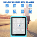 Miniatyrbillede 3 af 5: MP3/MP4 Digital Musik Afspiller, HiFi Tabsløs Lyd Musik Afspiller med Musik/Video/Stemme Optagelse/FM Radio/E-Bog Læser (Lyseblå)