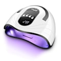 Miniatyrbilde 1 av 5: UV-neglelampe for gellakk, oppgradert 120W LED UV-lampe for gelnegler, automatisk sensorherdende lampe