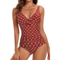 Miniatyrbillede 1 af 5: Monokini til kvinder med mavekontrol, slankende badedragt i plus size, mavekontrol