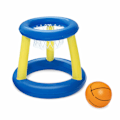 Miniatyrbillede 1 af 5: Oppusteligt basketball-svømmesæt, flydende poolspil, orange