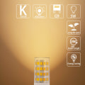 Miniatyrbilde 3 av 5: G9 LED-pærer, varmt hvitt, 5W, 500LM, 3000K, erstatning for 40W G9 halogenpære, flimmerfri, ikke-dimbar for belysningsdekor, lysekrone, 10-pakning