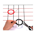 Miniatyrbild 5 av 5: 5-pack Grafisk Konst Tunn Tejp Självhäftande Artist Tejp Rutnät Markering Tejp Vittavla Rutnät Tejp Torr Slumpmässig Färg 6mm 6mm