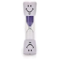 Miniatyrbillede 4 af 5: 3-pak børnetandbørstetimer, 2 minutters smiley timeglas, timeglas