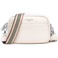 Miniatyrbild 1 av 5: Crossbody-väska för kvinnor, liten äkta läderväska, vit