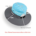 Miniatyrbild 4 av 5: Sommar Dam Solhatt UV-skydd Sommar Bucket Hat Fällbar Bred Brätte för Resor Vandring Fiske Strand