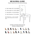 Miniatyrbild 2 av 5: Elastiskt stolsöverdrag, stolsöverdrag stretch grå, stolsöverdrag 4-pack stretch avtagbart tvättbart stolsöverdrag hållbart universellt grey
