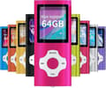 MP3/MP4 Bärbar Spelare, 1,8 Tums LCD-Skärm, Max Stöd 64GB, Rosa pink
