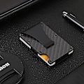 Miniatyrbillede 3 af 3: Kulfiber kortholder Rfid Sort One Size