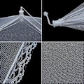 Miniatyrbillede 4 af 5: Mesh Pop-up Spiseparaply - Stilful Beskyttelse Til Dine Måltider Hvid