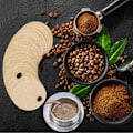 Miniatyrbilde 5 av 5: Ubleket Kaffefilterpapir Runde Kaffefilter Kaffefilter Håndfilterpapir 600 stk