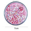 Miniatyrbillede 2 af 4: Makeup Compact Mirror, Bærbar Foldbar Makeup Lommespejl til Mænd Kvinder Piger Lommepung, Håndholdt 2-Sided Spejl, Rund