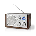 Miniatyrbilde 4 av 5: FM-radio | Borddesign | FM | Strømadapter | Analog | 15 W | Bluetooth® | Brun brown