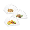 Miniatyrbillede 1 af 5: Mesh Pop-up Spiseparaply - Stilful Beskyttelse Til Dine Måltider Hvid