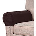 Miniatyrbillede 1 af 5: Strækbare Armlænsbetræk til Stole og Sofaer Sofa Armlænsbetræk til Sofa Spandex Jacquard Armlænsbetræk Anti-Skridsikker Møbler brown