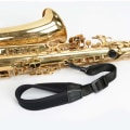 Miniatyrbilde 5 av 5: Saxofonrem, justerbar saxofon nakkestropp (svart)